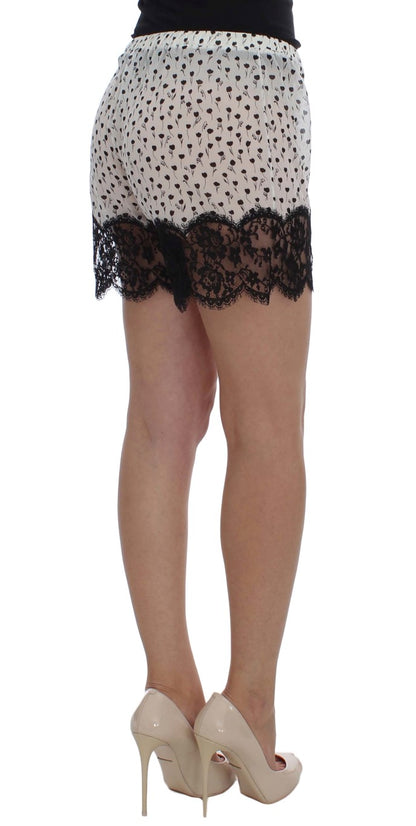 Dolce & Gabbana Elegant Silk Lace Sleep-Shorts Dolce & Gabbana