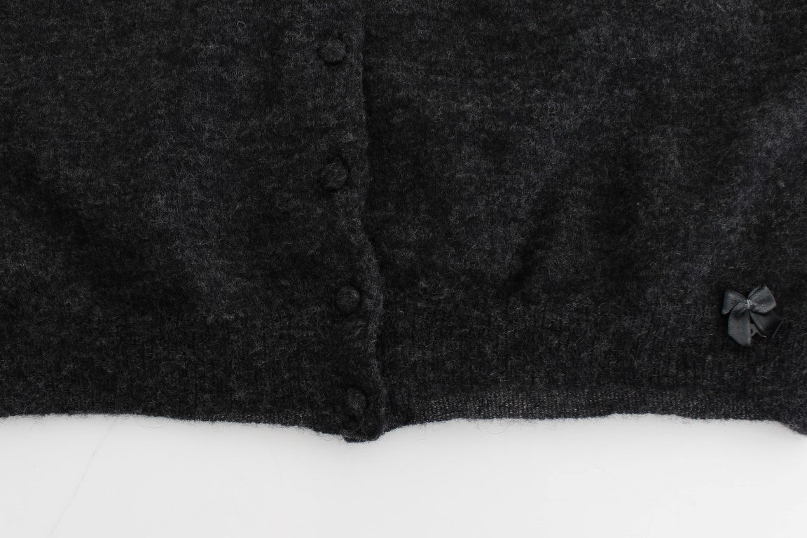 Ermanno Scervino Chic Cropped Alpaca Wool Sweater Ermanno Scervino