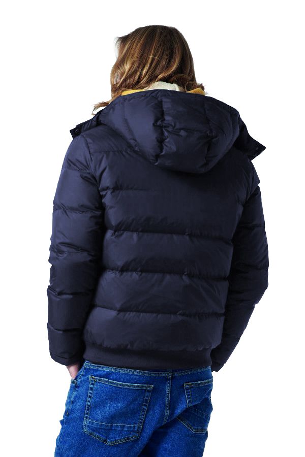 La Martina Elegant Sports Jacket with Hood in Navy Blue La Martina