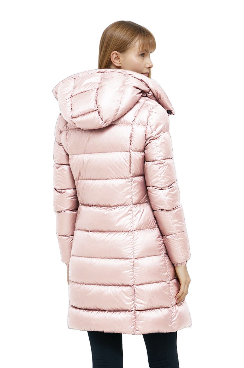 Refrigiwear Elegant Long Down Jacket with Removable Hood Refrigiwear