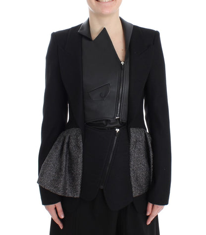 KAALE SUKTAE Elegant Monochrome Zippered Blazer Jacket KAALE SUKTAE