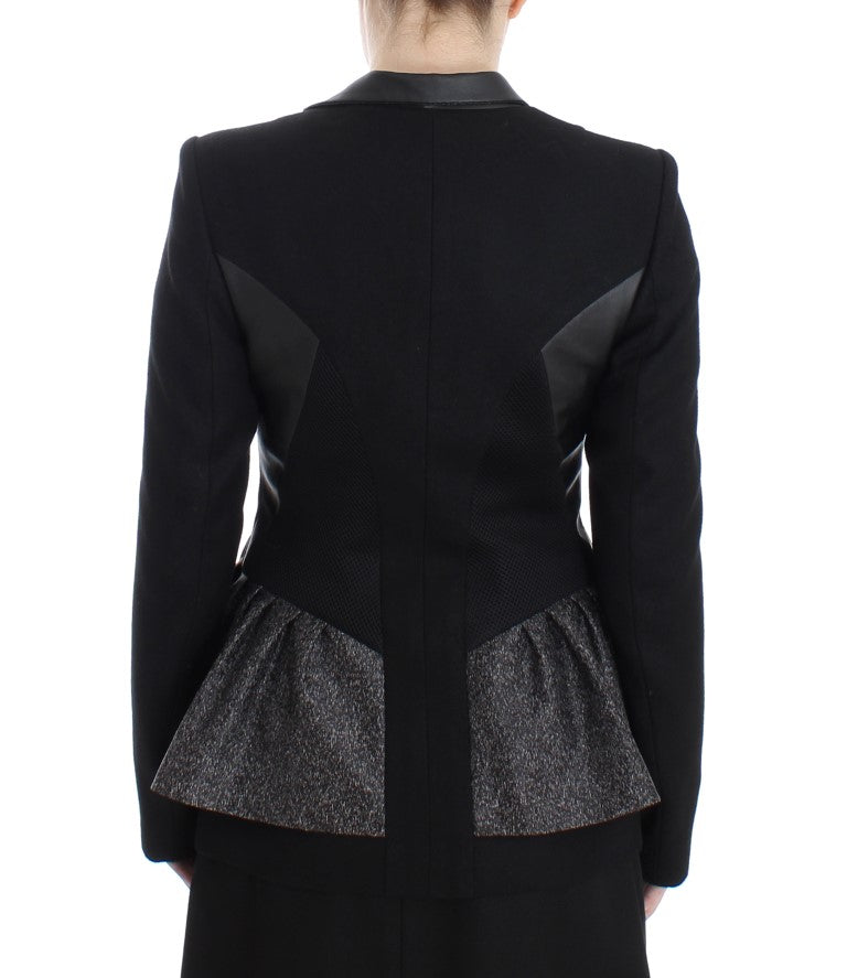 KAALE SUKTAE Elegant Monochrome Zippered Blazer Jacket KAALE SUKTAE