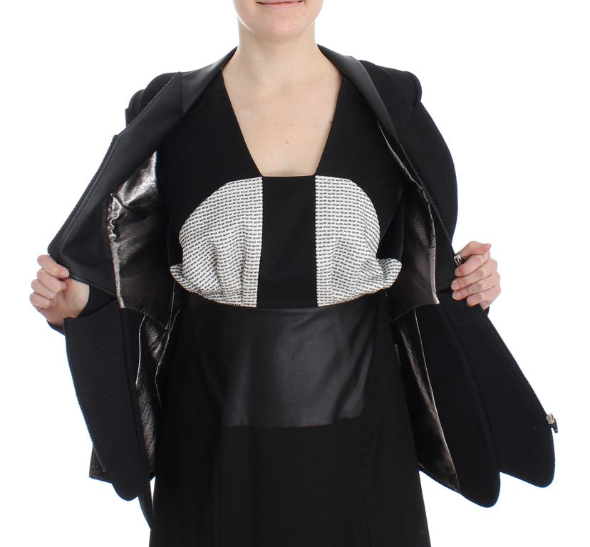 KAALE SUKTAE Elegant Monochrome Zippered Blazer Jacket KAALE SUKTAE