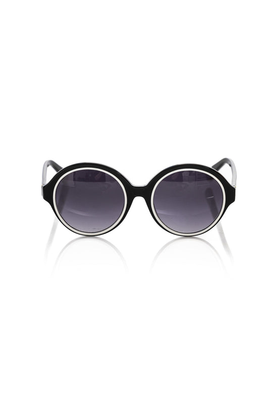 Frankie Morello Black Acetate Women Sunglass Frankie Morello