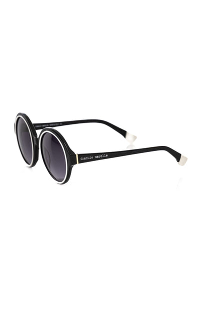 Frankie Morello Black Acetate Women Sunglass Frankie Morello