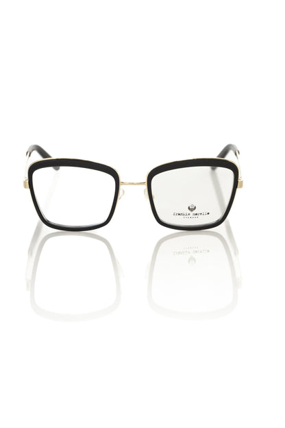 Frankie Morello Black Metallic Women's Eyeglass Frame Frankie Morello