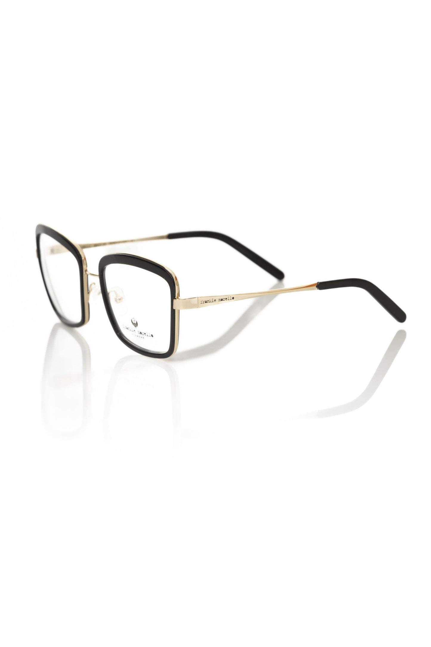 Frankie Morello Black Metallic Women's Eyeglass Frame Frankie Morello