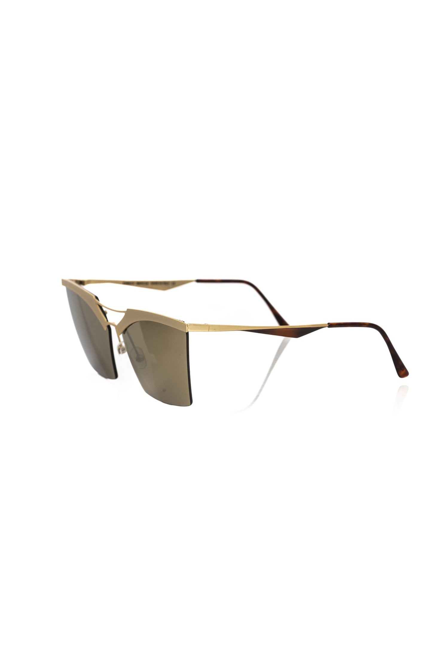 Frankie Morello Gold Metallic Women Sunglass Frankie Morello