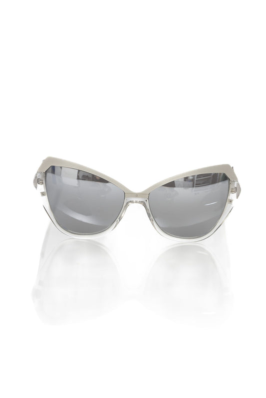 Frankie Morello Gray Acetate Women Sunglass Frankie Morello