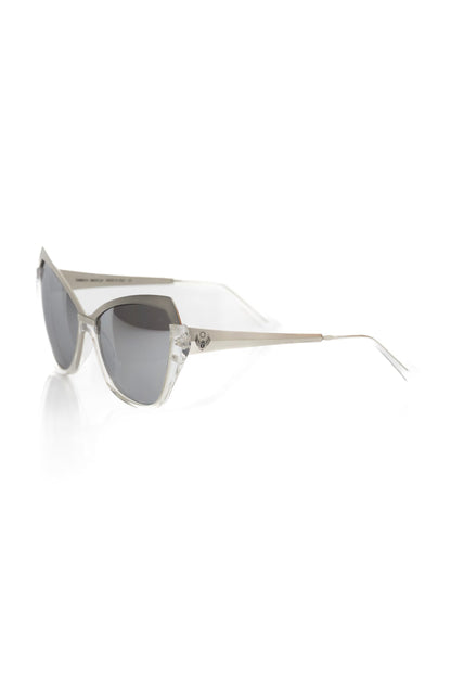 Frankie Morello Gray Acetate Women Sunglass Frankie Morello