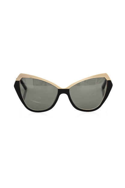 Frankie Morello Black Acetate Women's Sunglass Frankie Morello