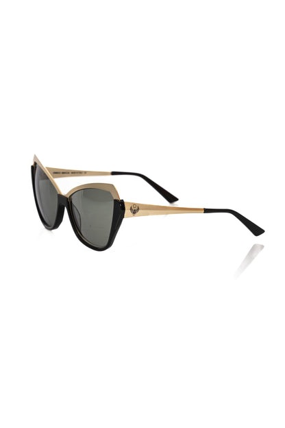 Frankie Morello Black Acetate Women's Sunglass Frankie Morello