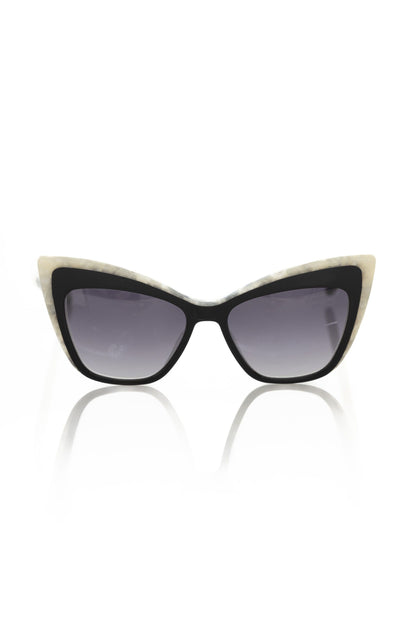 Frankie Morello Black Acetate Women's Sunglass Frankie Morello