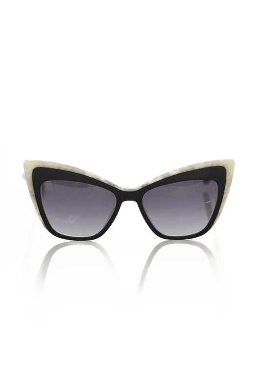 Frankie Morello Black Acetate Women's Sunglass Frankie Morello