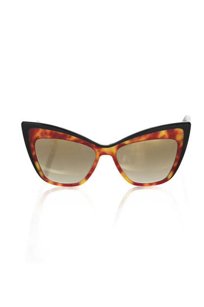 Frankie Morello Brown Acetate Women Sunglass Frankie Morello