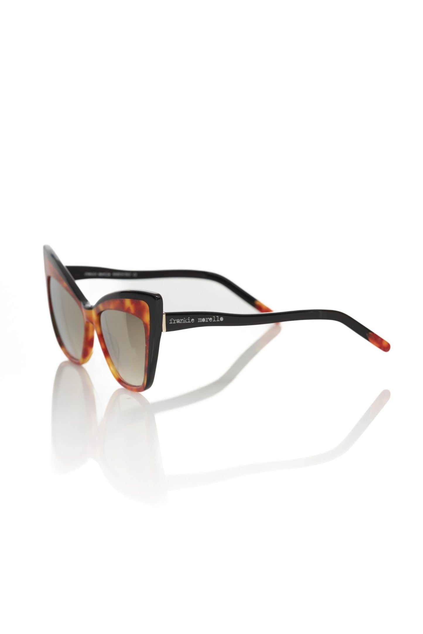 Frankie Morello Brown Acetate Women Sunglass Frankie Morello