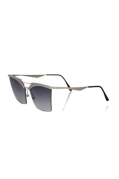 Frankie Morello Silver Metallic Women Sunglass Frankie Morello