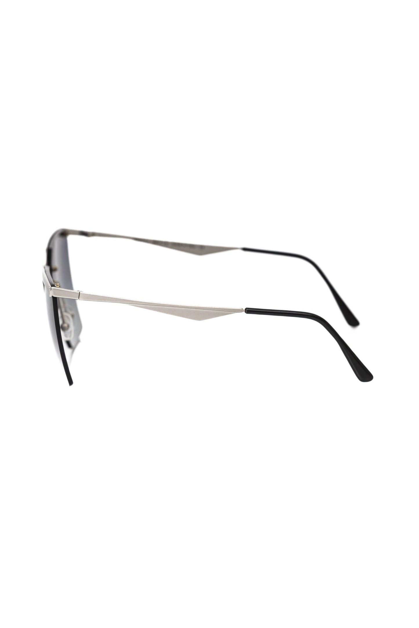 Frankie Morello Silver Metallic Women Sunglass Frankie Morello