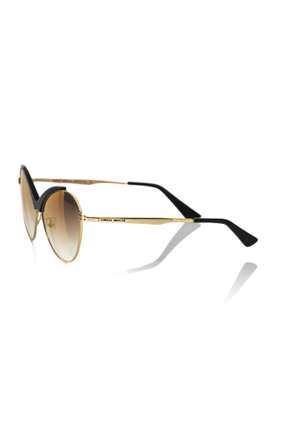 Frankie Morello Black Metallic Women Sunglass Frankie Morello