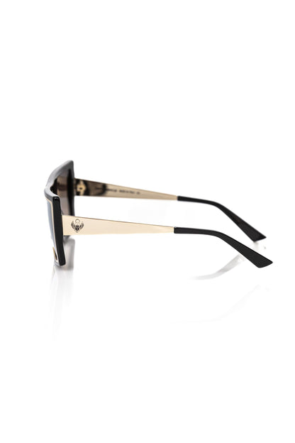 Frankie Morello Black Acetate Women's Sunglass Frankie Morello