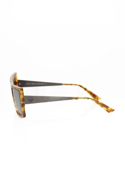 Frankie Morello Brown Acetate Women Sunglass Frankie Morello