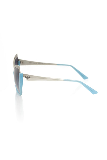 Frankie Morello Light Blue Acetate Women Sunglass Frankie Morello