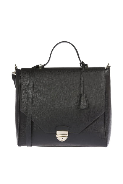 Trussardi Black Leather Women Handbag Trussardi