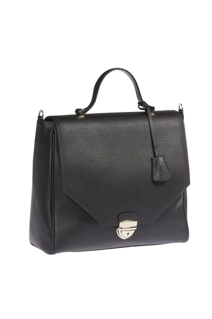 Trussardi Black Leather Women Handbag Trussardi