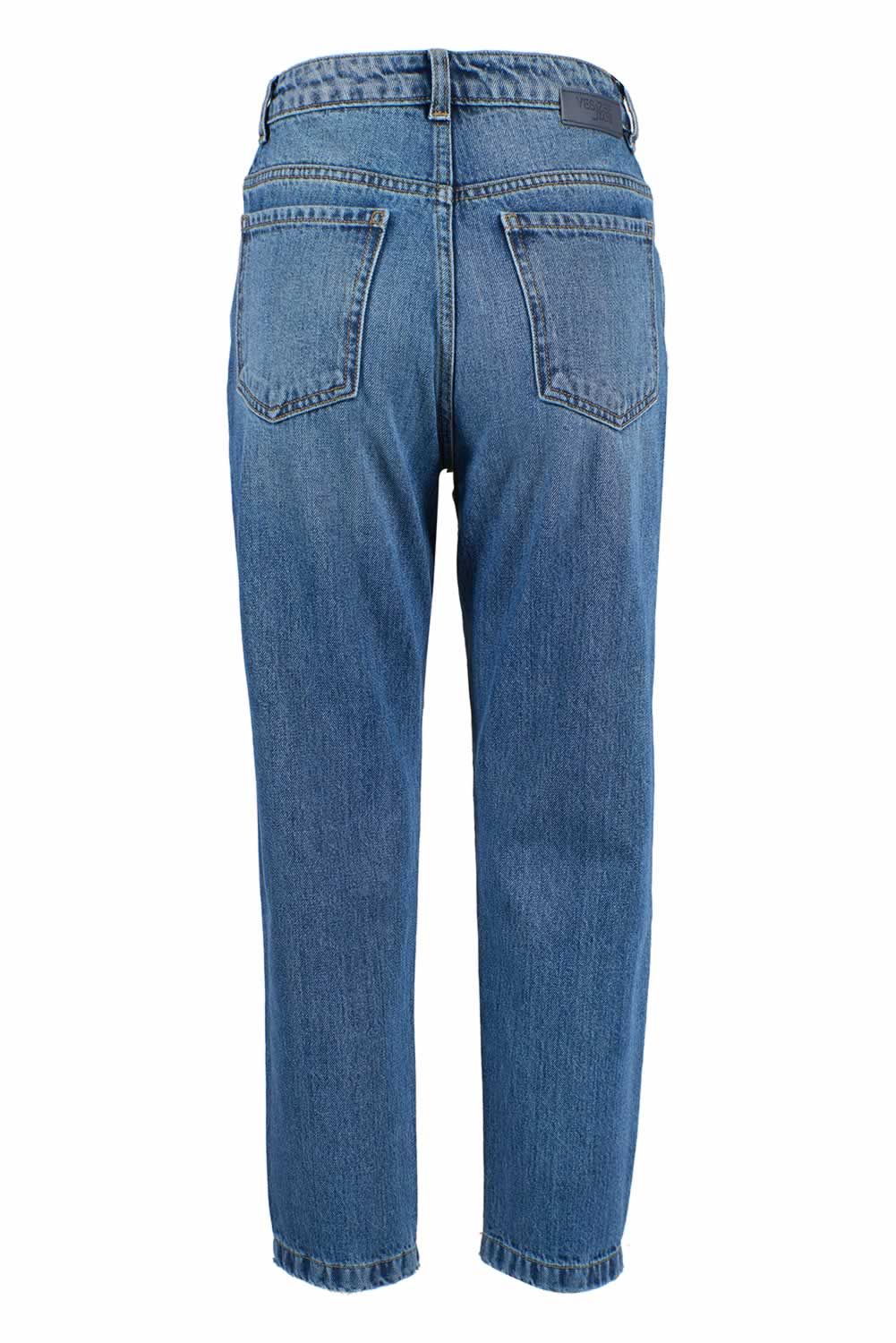 Yes Zee High-Waist Ripped Blue Jeans for Women Yes Zee