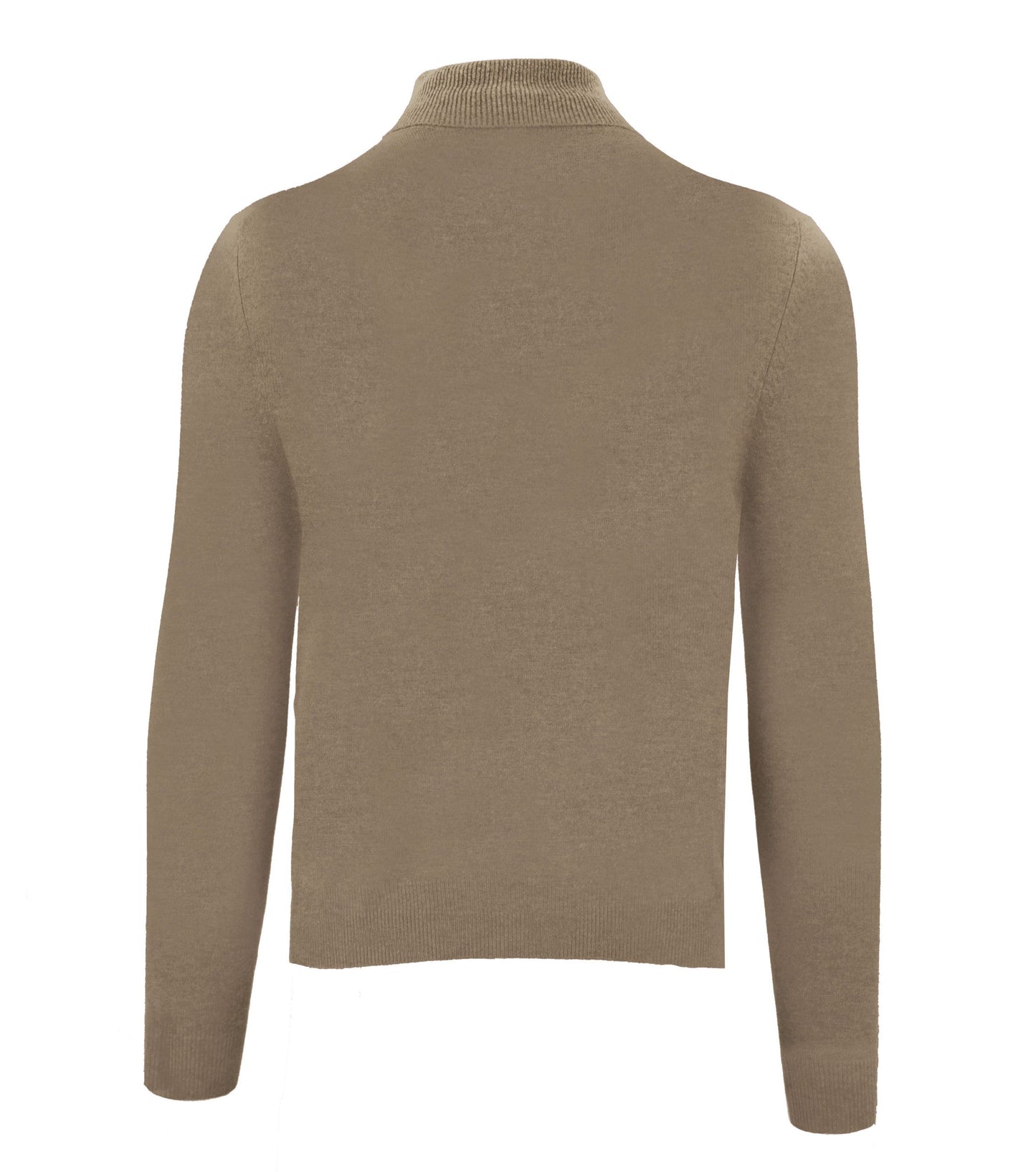 Malo Beige High Neck Cashmere Sweater Malo