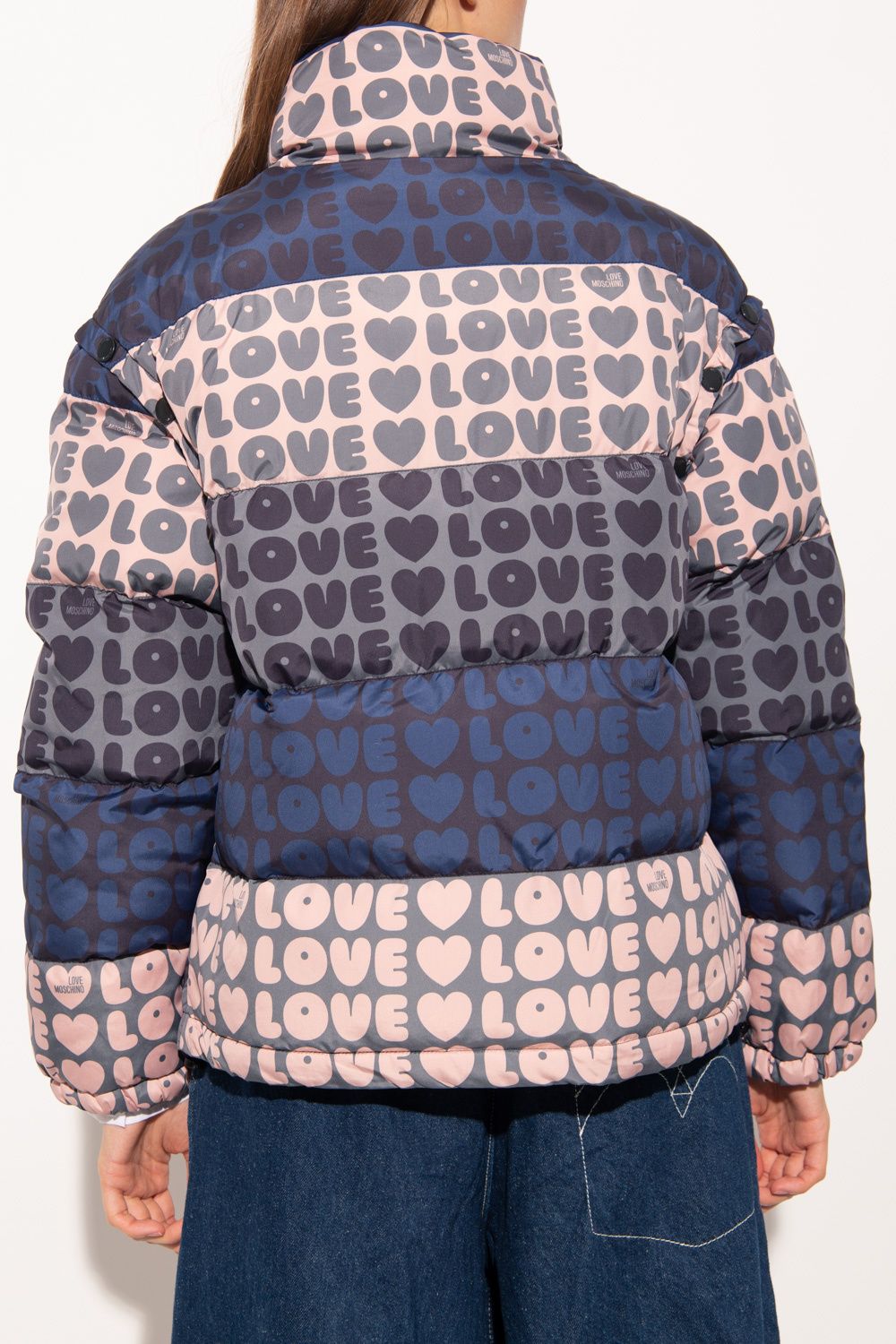 Love Moschino Chic Multicolor Logo-Print Jacket Love Moschino