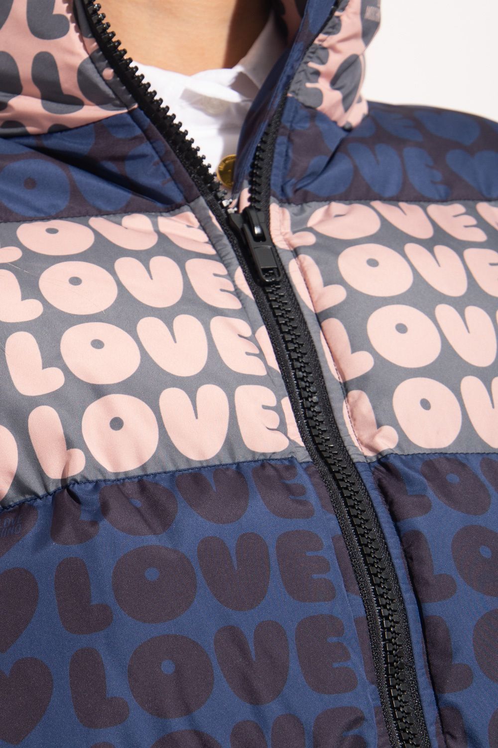 Love Moschino Chic Multicolor Logo-Print Jacket Love Moschino