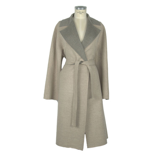 Made in Italy Elegant Italian Virgin Wool Coat Made in Italy