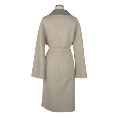 Made in Italy Elegant Italian Virgin Wool Coat Made in Italy