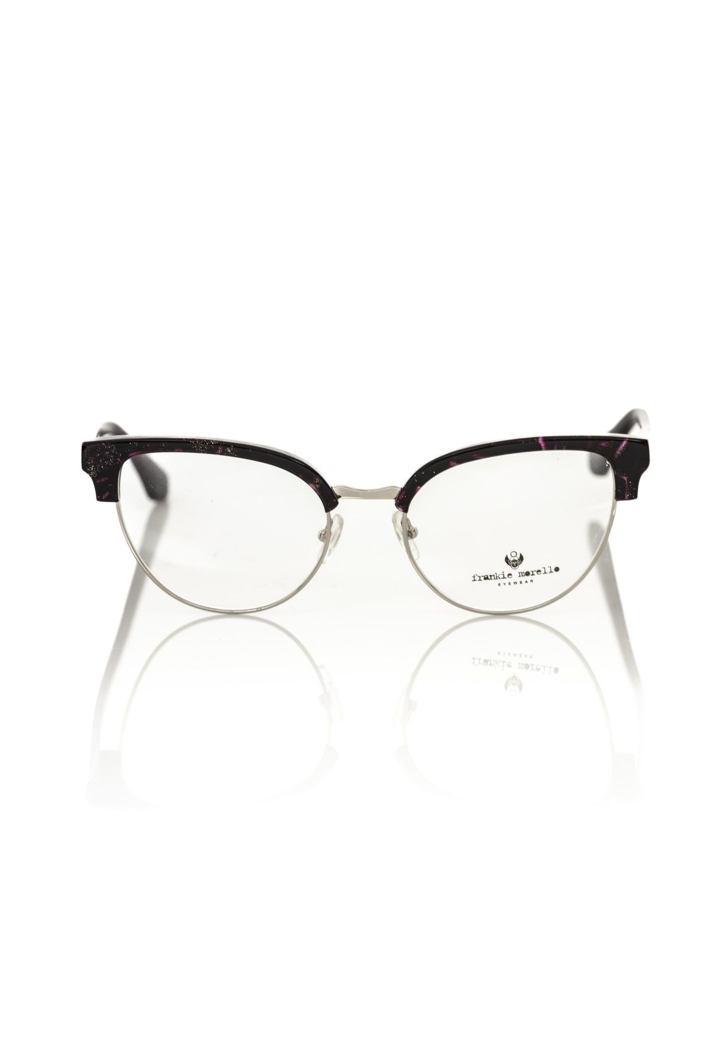 Frankie Morello Burgundy Metallic Fibre Women Frame Frankie Morello