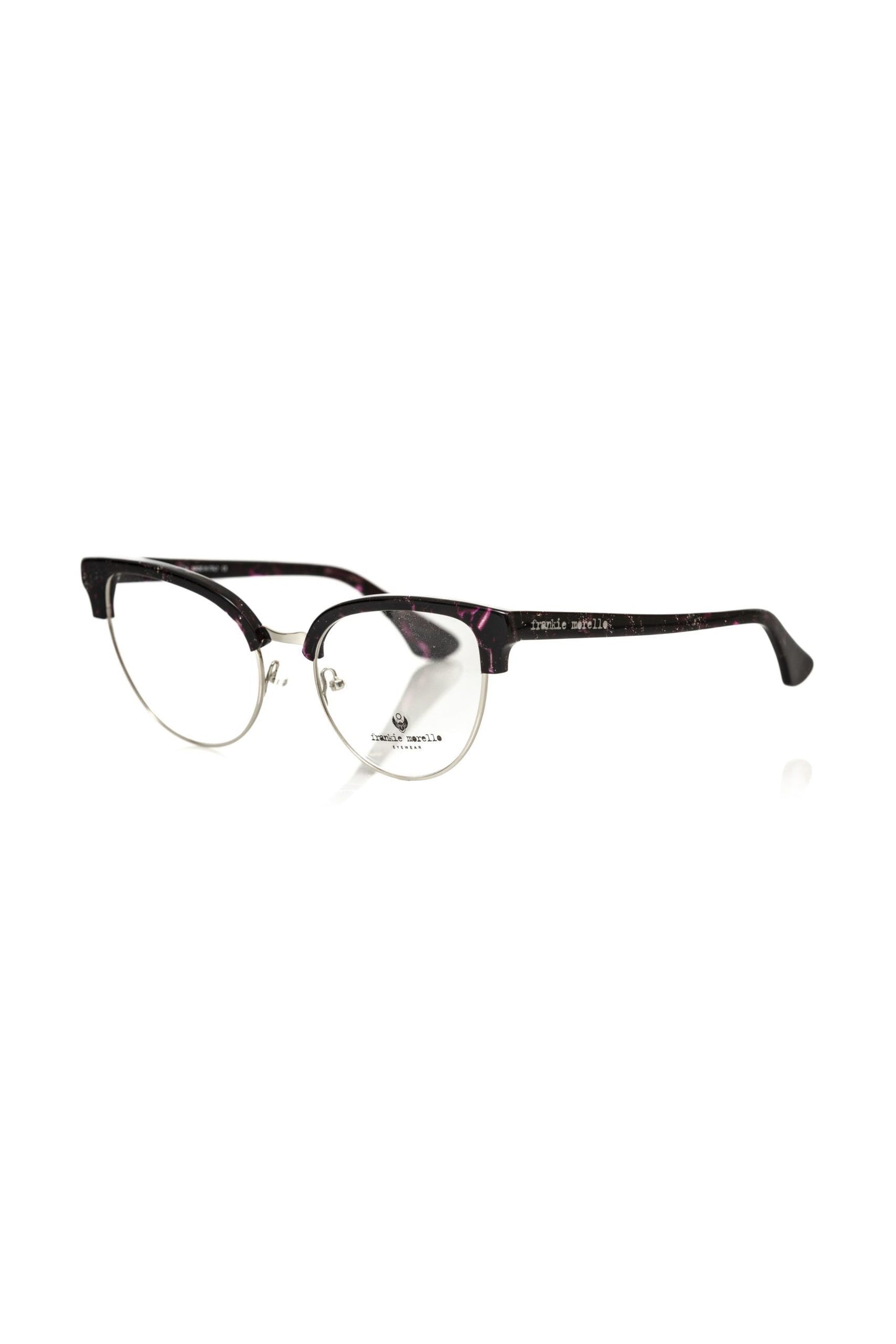 Frankie Morello Burgundy Metallic Fibre Women Frame Frankie Morello