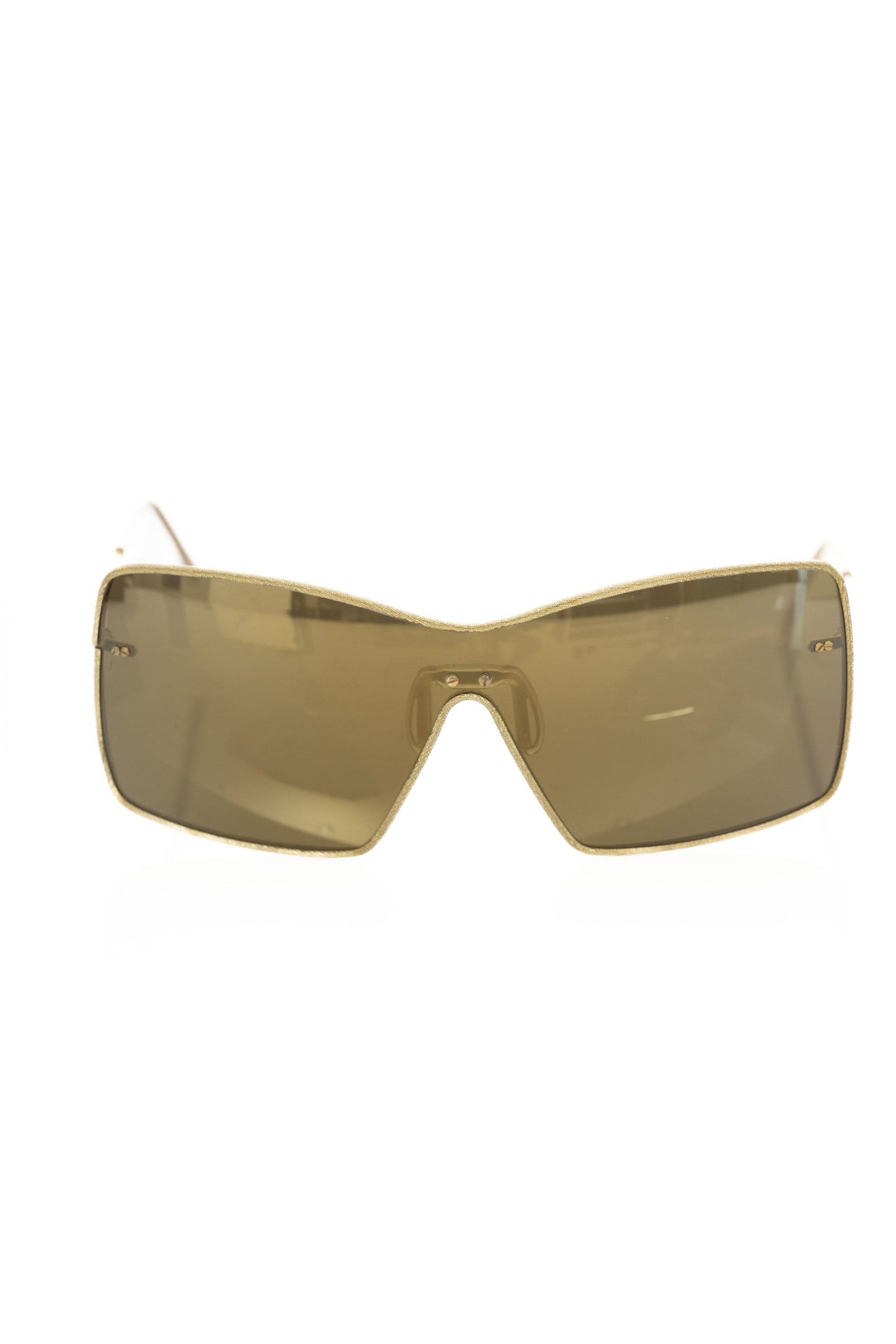 Frankie Morello Gold Metallic Fibre Women Sunglass Frankie Morello