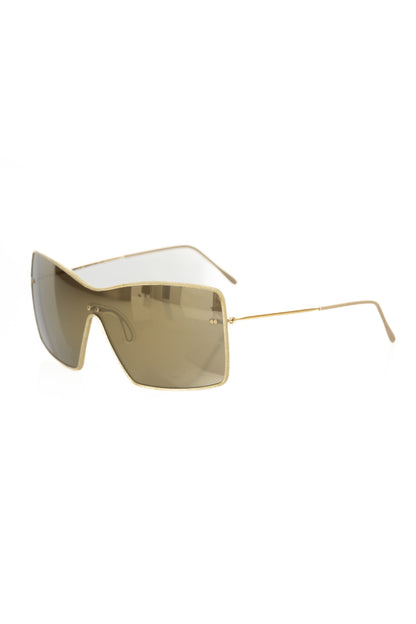 Frankie Morello Gold Metallic Fibre Women Sunglass Frankie Morello