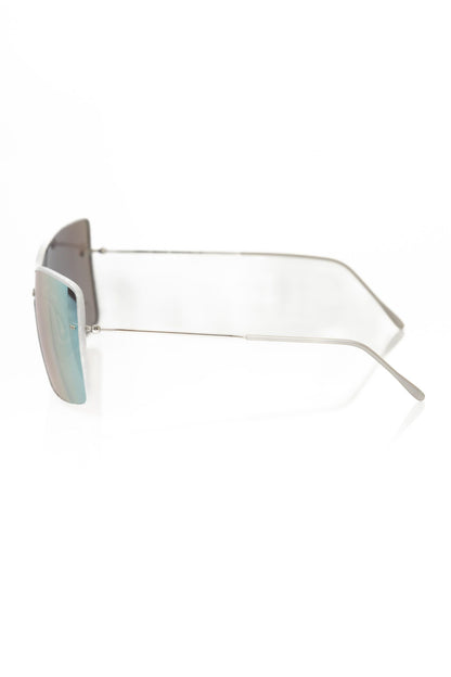 Frankie Morello Silver Metallic Women Sunglass Frankie Morello