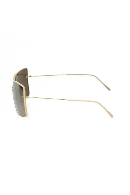 Frankie Morello Gold Metallic Fibre Women Sunglass Frankie Morello