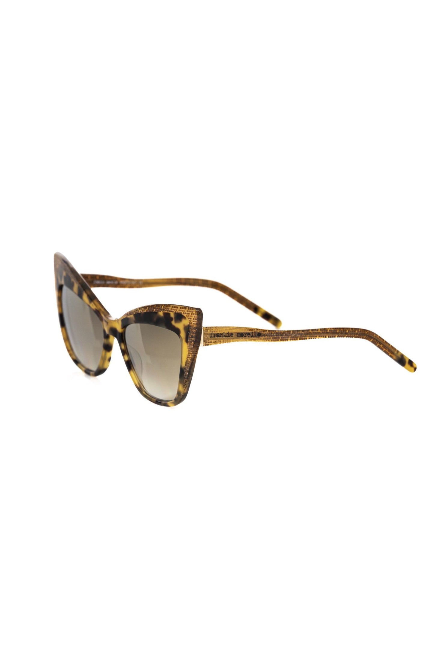 Frankie Morello Yellow Acetate Women Sunglass Frankie Morello