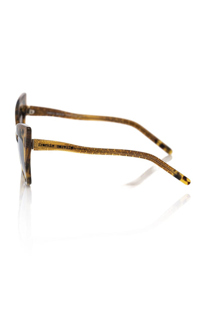 Frankie Morello Yellow Acetate Women Sunglass Frankie Morello