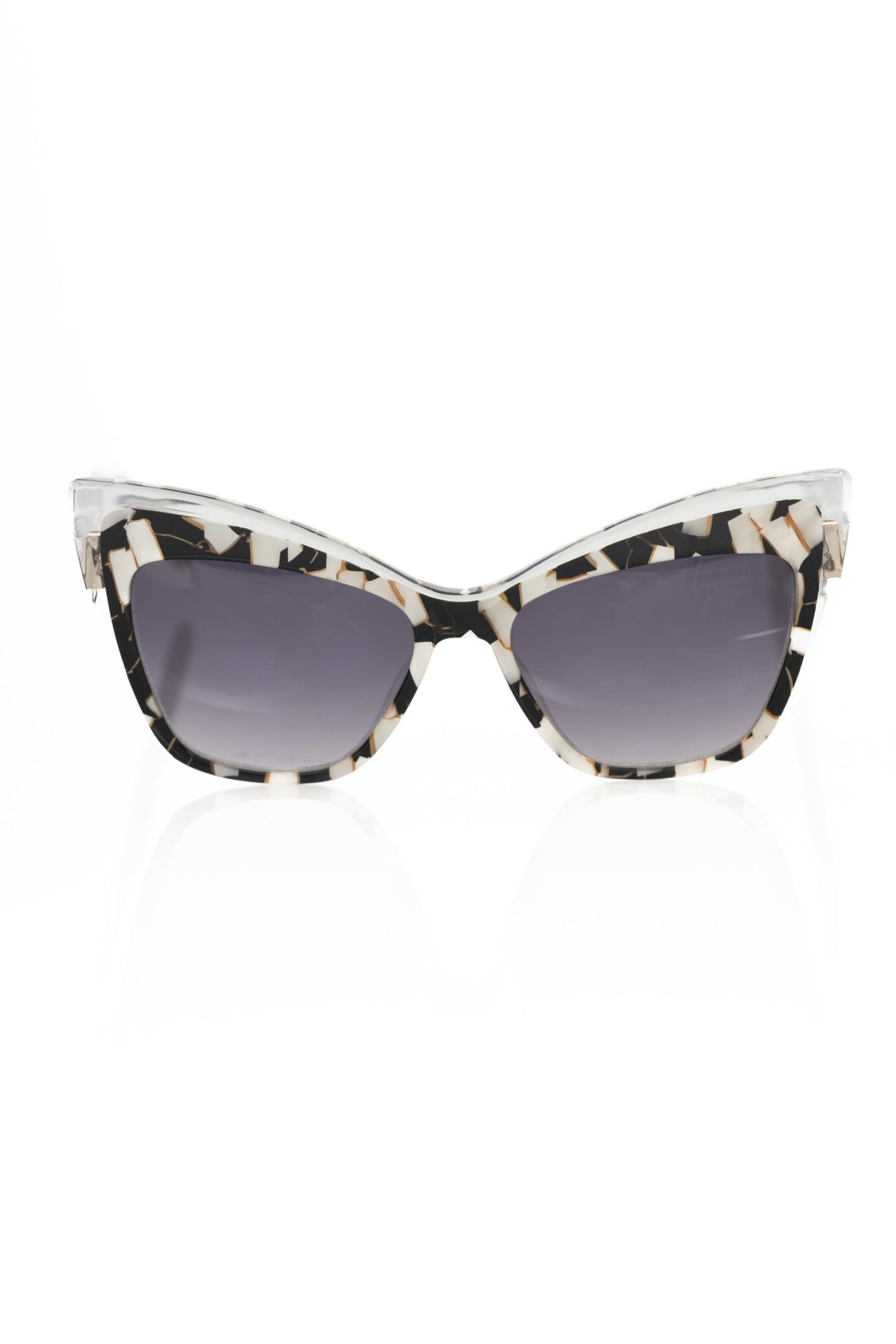 Frankie Morello Black Acetate Women Sunglasses Frankie Morello