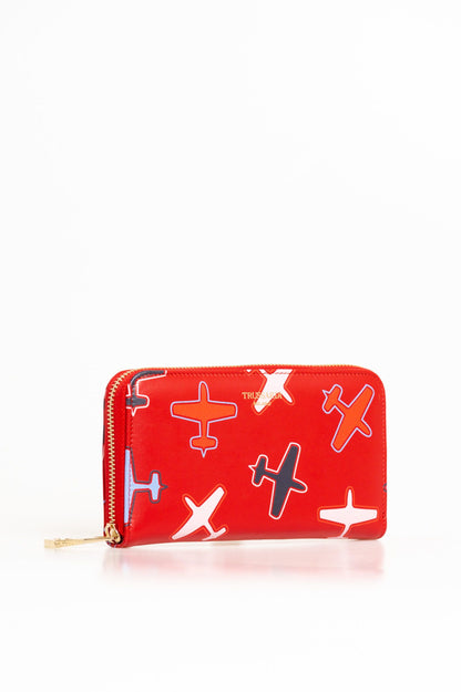 Trussardi Red Leather Women Wallet Trussardi