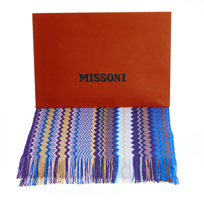 Missoni Geometric Pattern Fringed Luxury Scarf Missoni