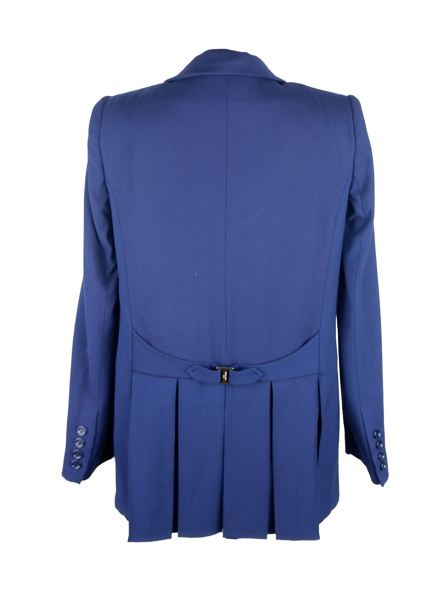 Elisabetta Franchi Elegant Blue Front-Open Jacket Elisabetta Franchi