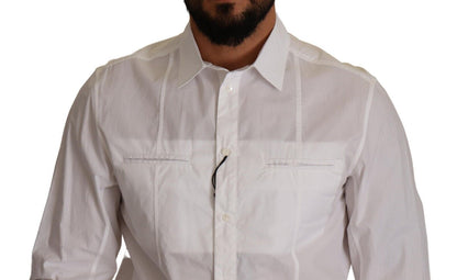 Dolce & Gabbana Elegant Italian White Cotton Shirt Dolce & Gabbana