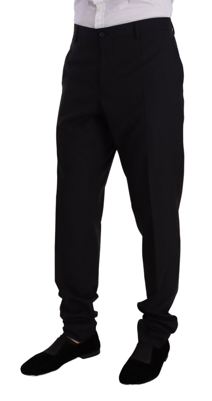 Dolce & Gabbana Elegant Navy Slim Fit Wool Silk Two-Piece Suit Dolce & Gabbana