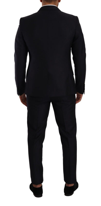 Dolce & Gabbana Elegant Slim Fit Wool Silk Cashmere Men's Suit Dolce & Gabbana