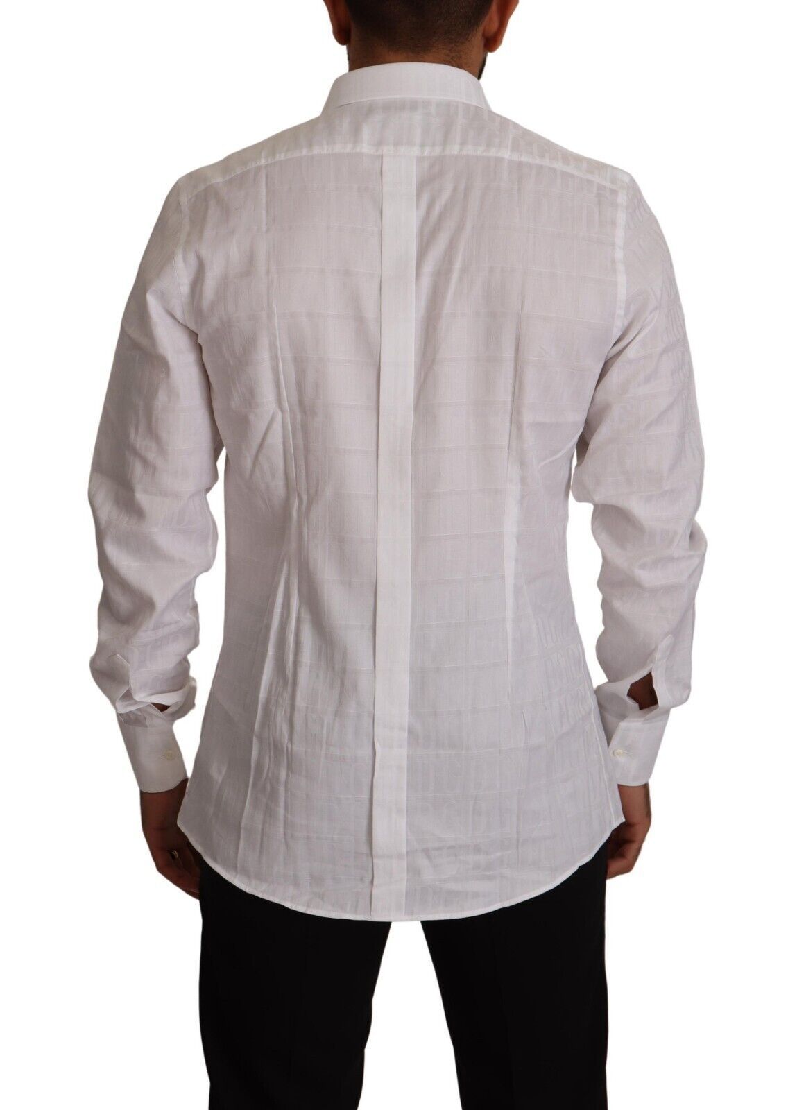 Dolce & Gabbana Elegant White Cotton Dress Shirt - Slim Fit Dolce & Gabbana